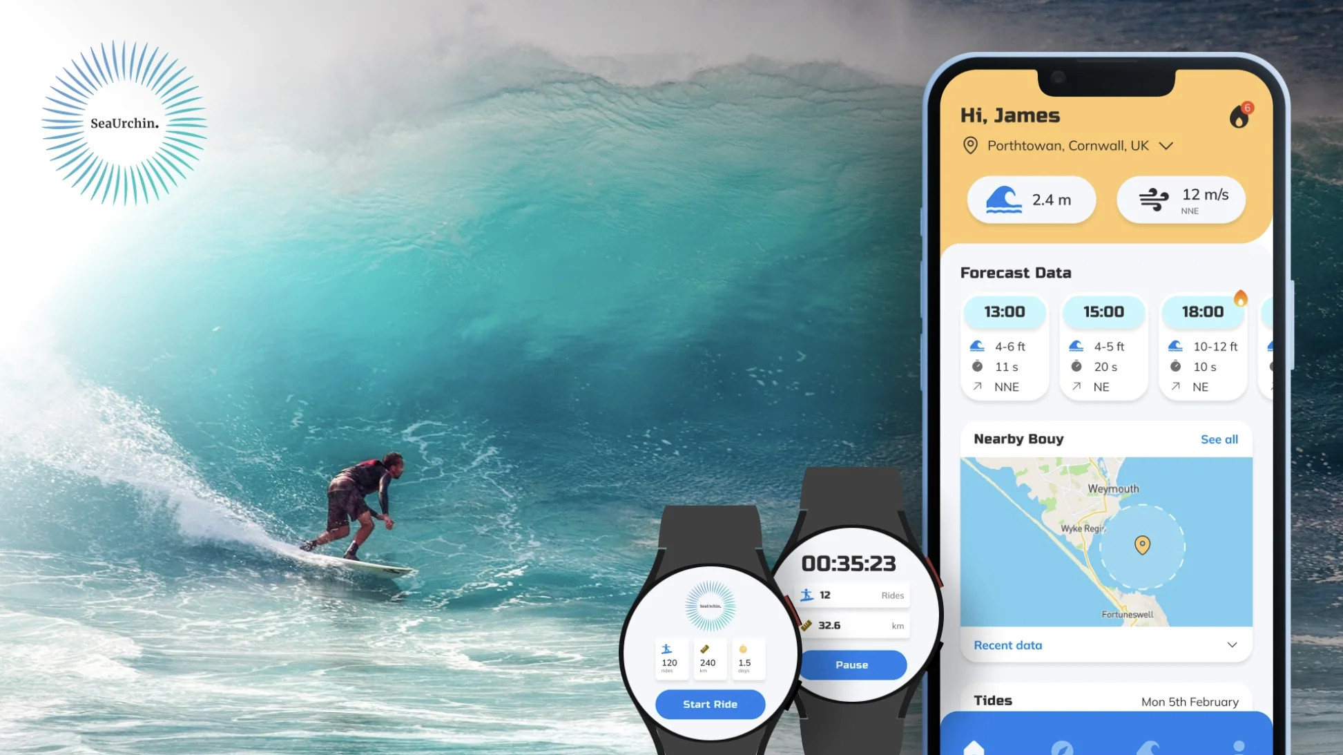 SeaUrchin Surf Tracker case study